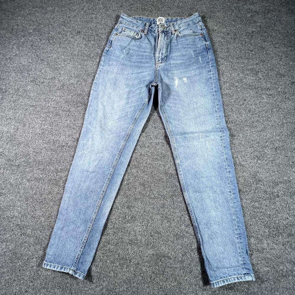 BDG Urban Outfitters Mom Jeans Women's 26x29 Blue Cotton Denim Faded Workwear